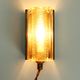 Danish vintage Atlantic model wall lamp, brass and glass, Vitrika 1960s