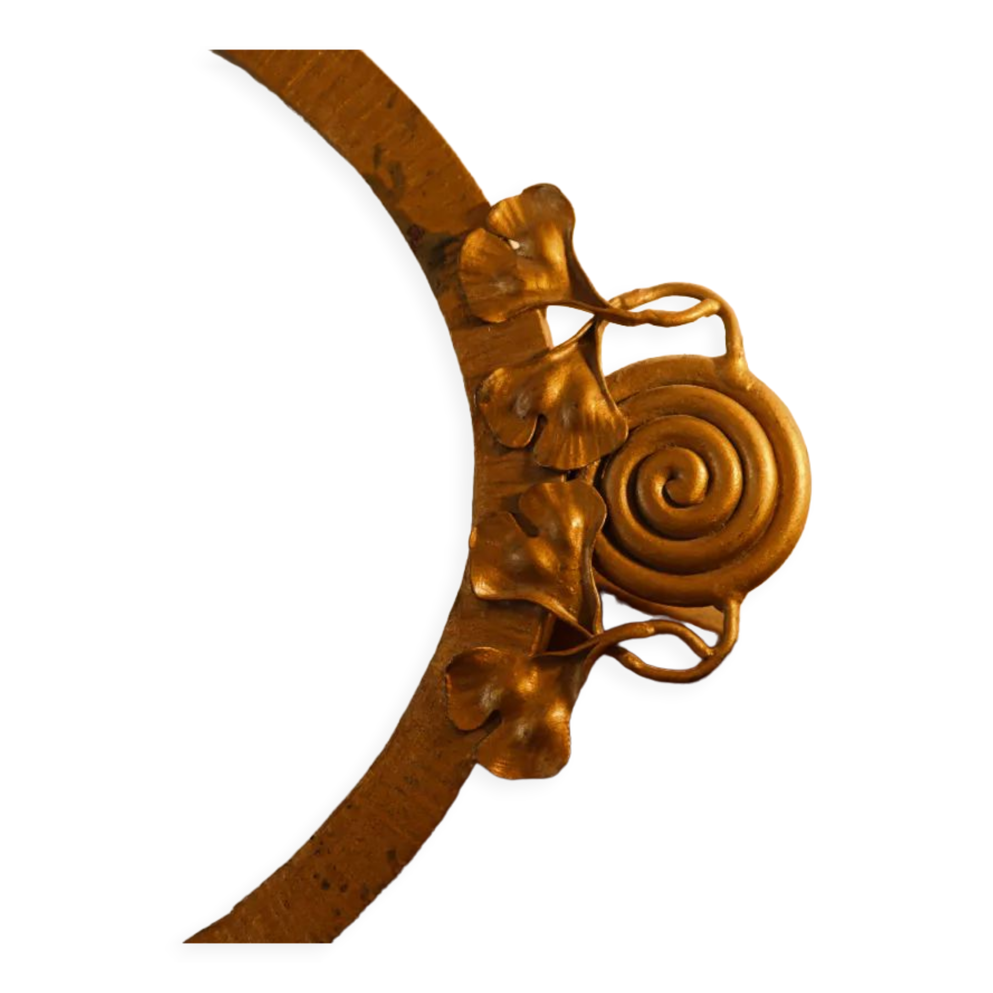 Art Nouveau beveled mirror