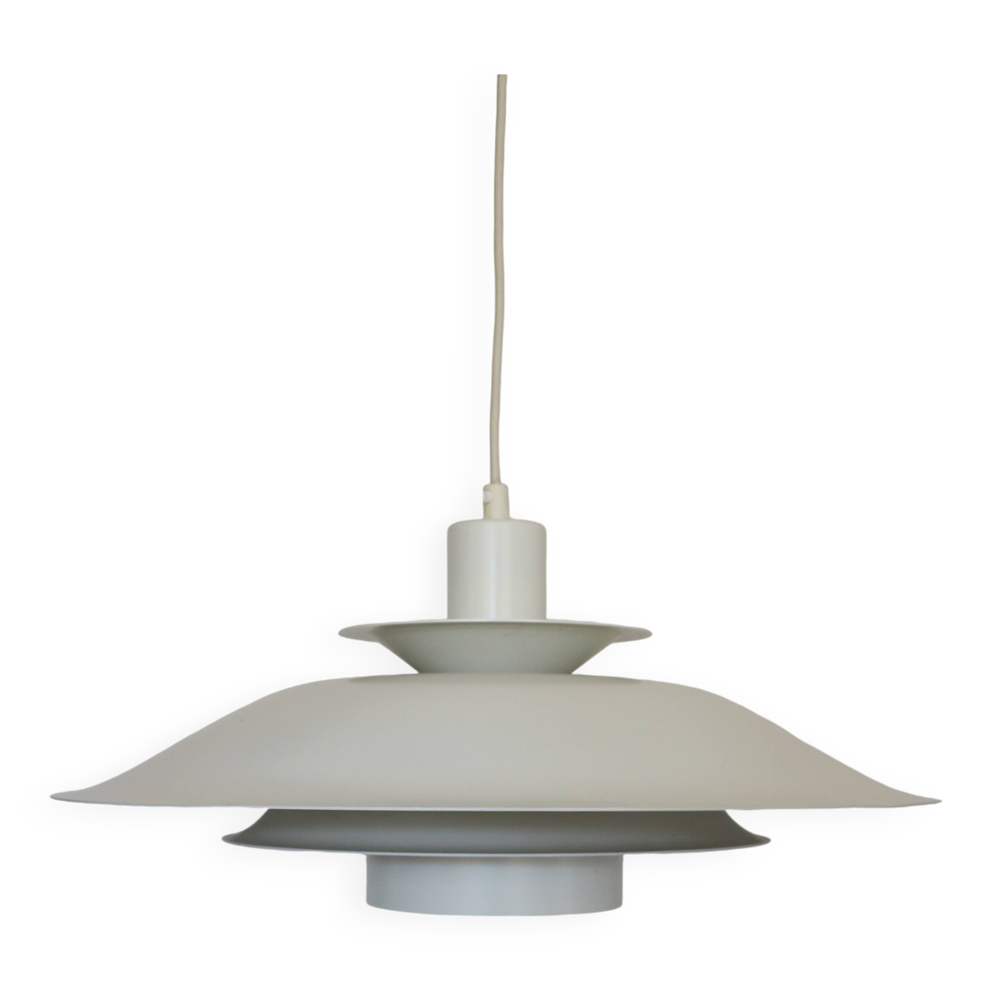 Ecophon Scandinavian pendant light, white metal