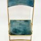 Ancien paire de chaises pliantes chaisor - métal & velours - vintage 60's 70's