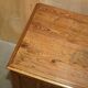 Buffet de gouvernante victorien antique en pin avec étagère coulissante