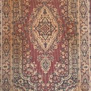 Burgundy wool hallway rug Saphir 85x350cm