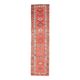 Vintage Turkish Oushak Handmade Wool Cotton Orange Runner 87x409