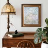 Mongolie, Asie. Planche géographique imprimée en 1900.