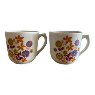 lot 2 vintage cups CP France