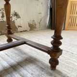 2m walnut drapery farm table