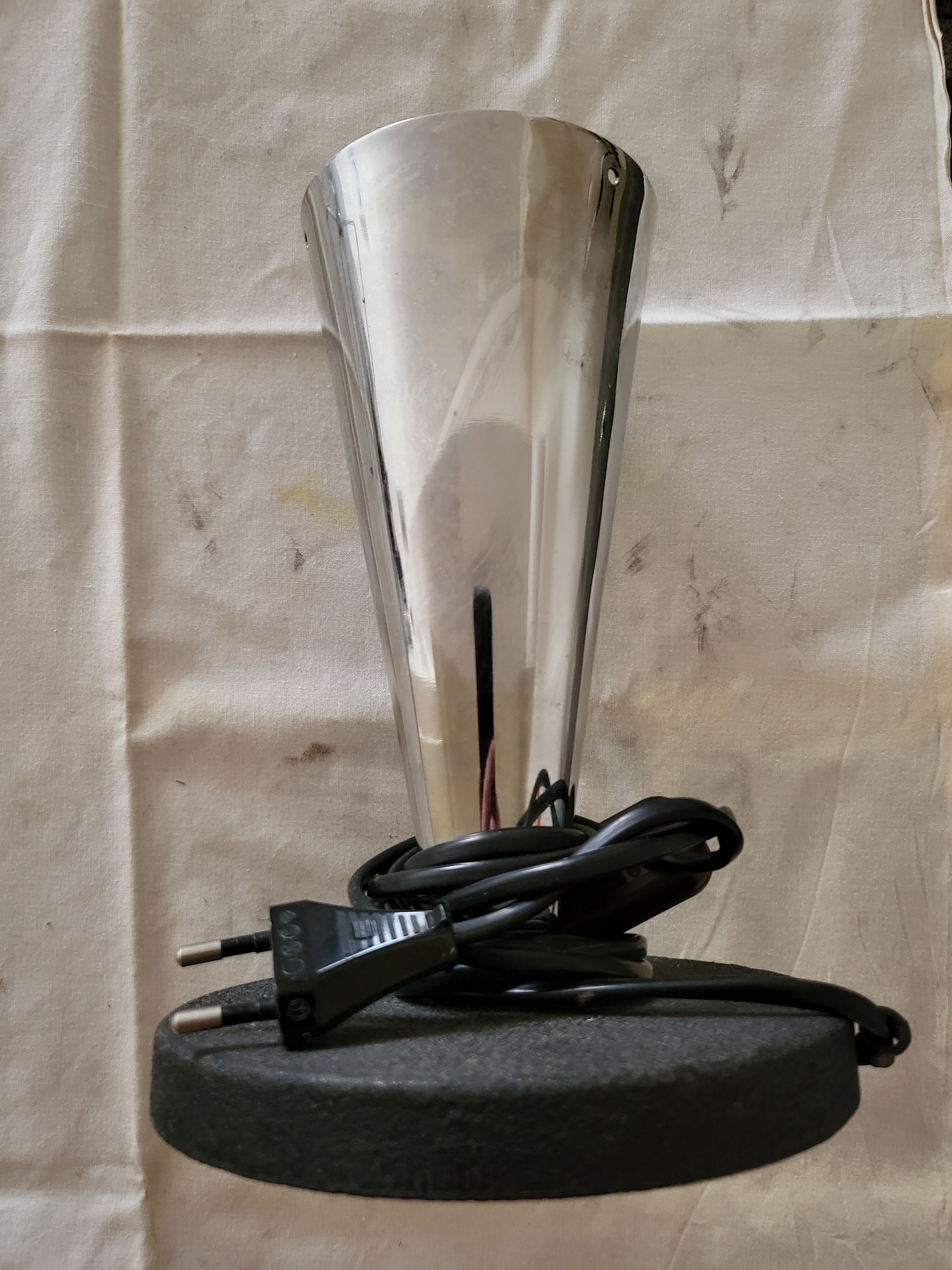 Chrome mushroom lamp 1970
