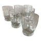 6 verres anciens à facettes