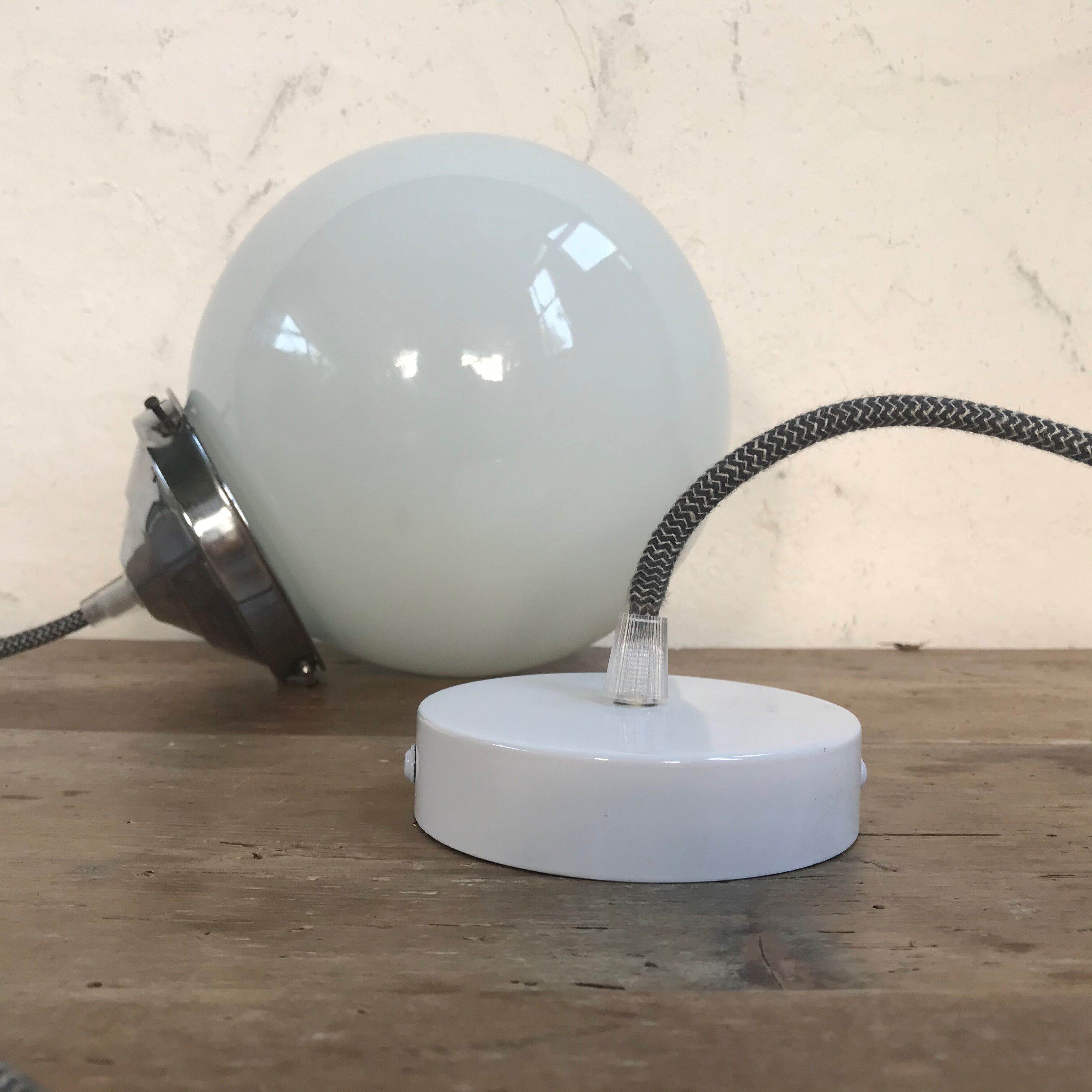 Opaline globe hanging from the 1950s