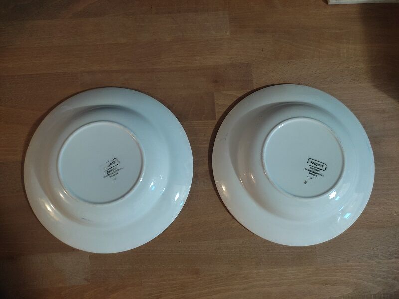 Hollow plates Digoin Jacquot flowers