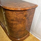 Buffet italien vintage des années 1980 – Effet noyer et miroir