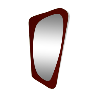 Large vintage rearview mirror