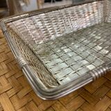 Christofle bread basket, wickerwork model