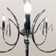 Mid-Century modernist chandelier in chrome and crystal by Gaetano Sciolari, 1970s