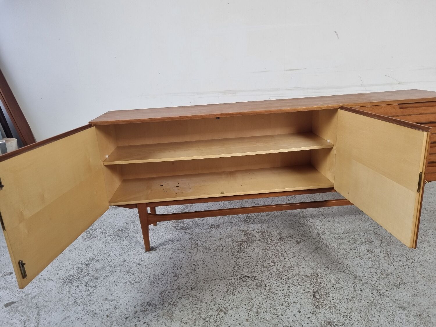 Scandinavian walnut sideboard, 60s