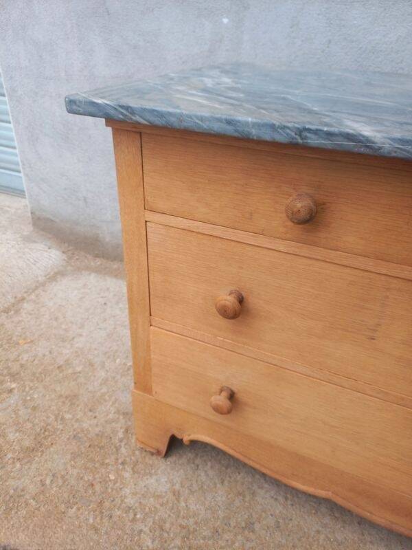 Marble top chest of drawers