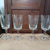 Water glass chiseled wine engraved dpc 082392