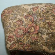 Antique Victorian Nursing Chair in Tapestry with Floral Decoration