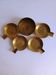 Lot de 4 cendriers gigognes laiton vintage