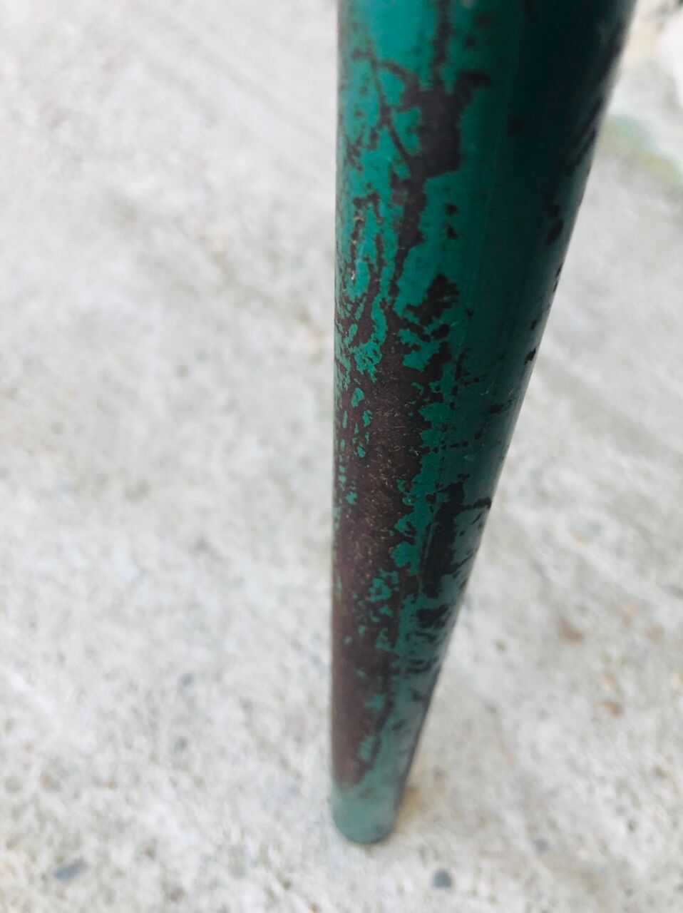 Vintage wood and metal stool circa 60's