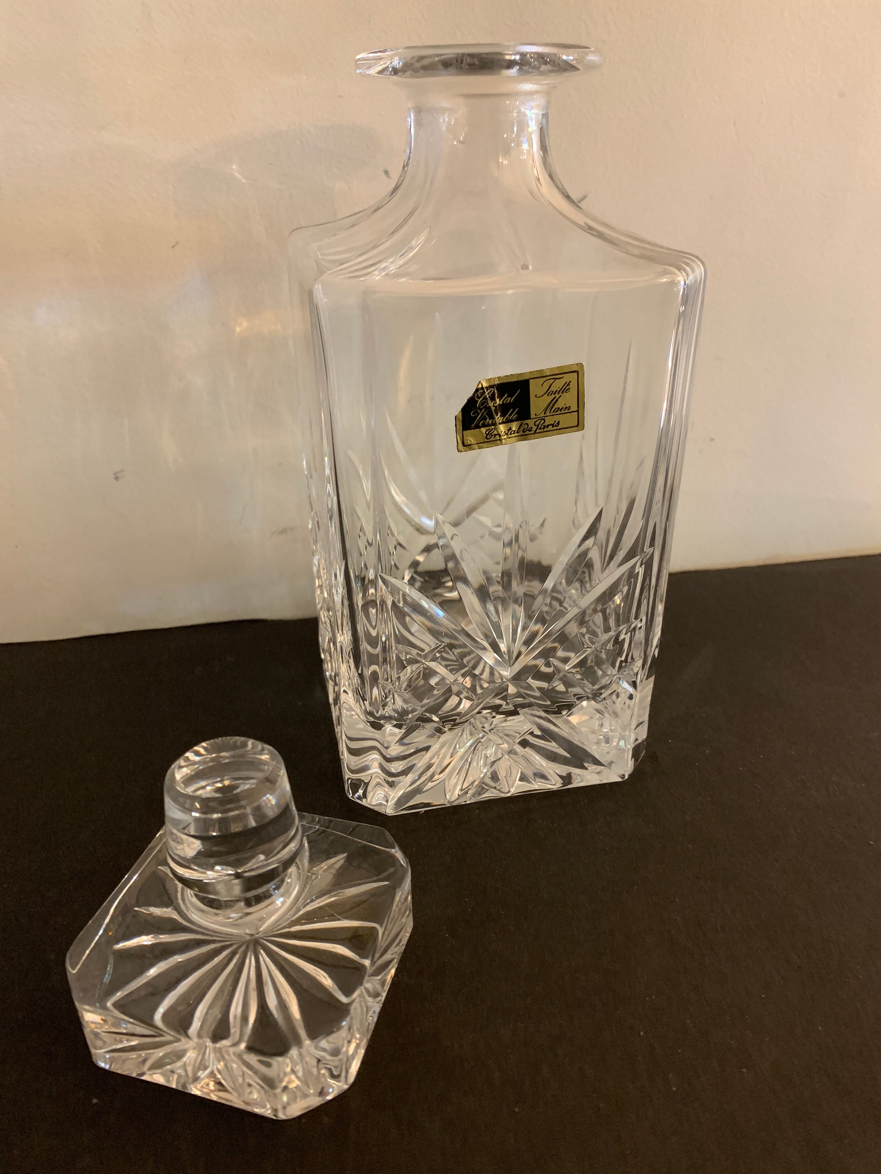 Paris crystal whisky decanter