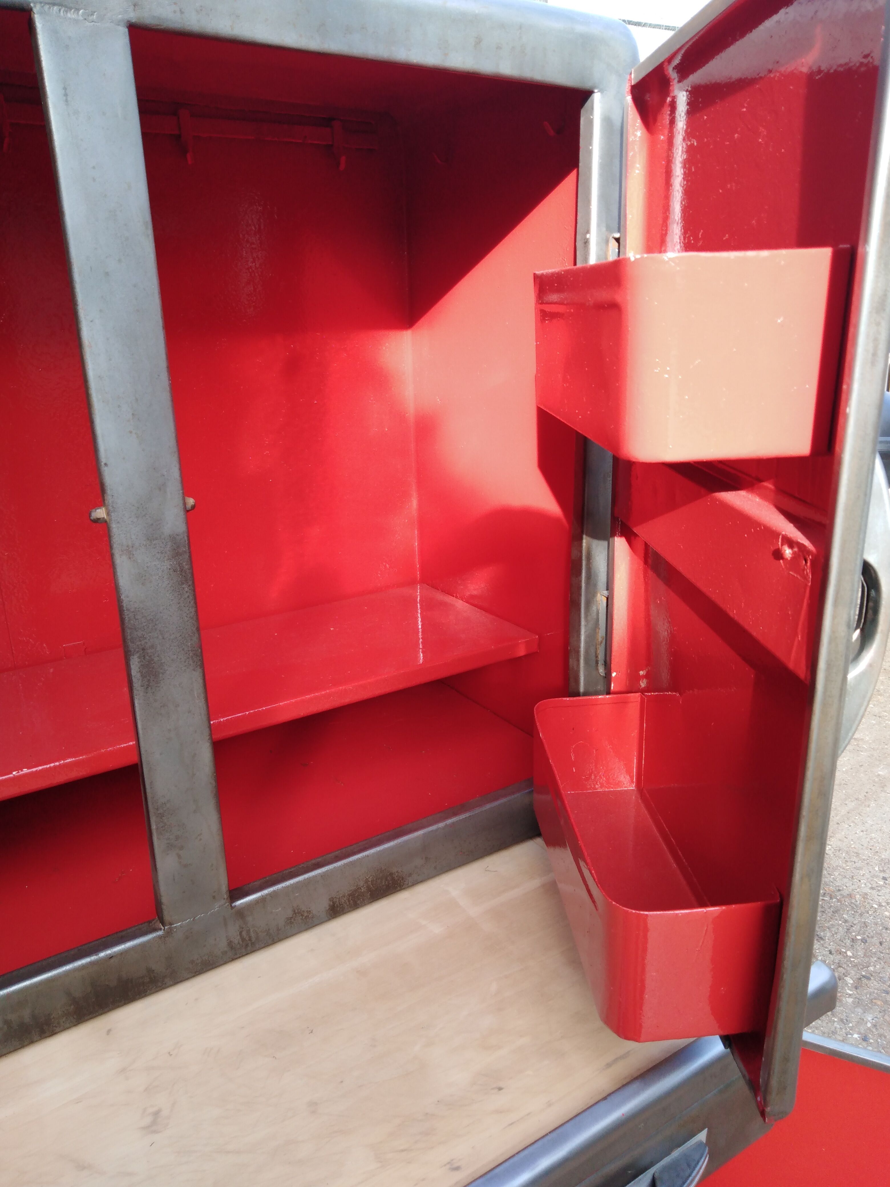 1950 industrial style high metal buffet