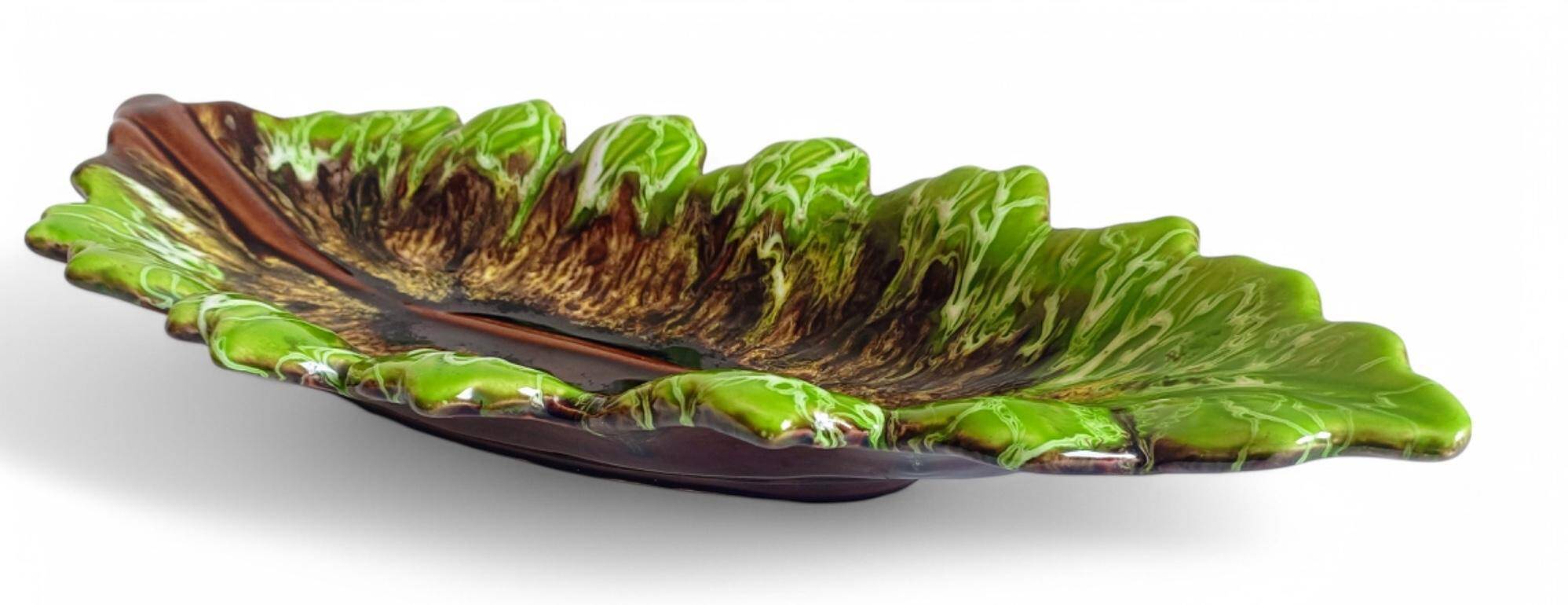 Mid-Century Majolica Centerpiece by Vallauris, Handmade, 1950s France