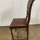 Pair of Henry II wooden and leather chairs