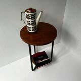 Wooden metal tubular stool