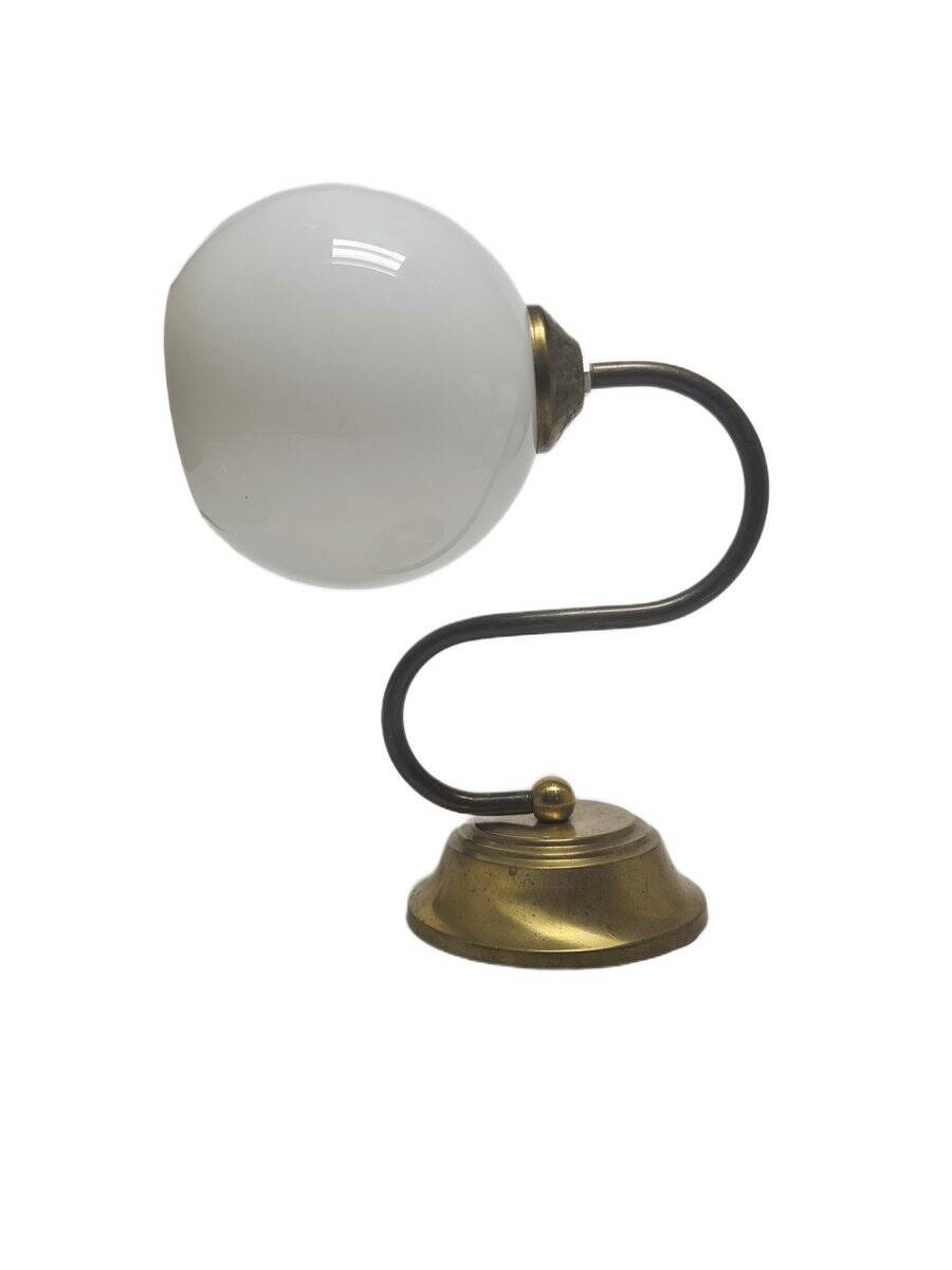 Art Deco metal wall lamp, Poland, 1950s