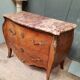 Louis XV style chest of drawers in veneer