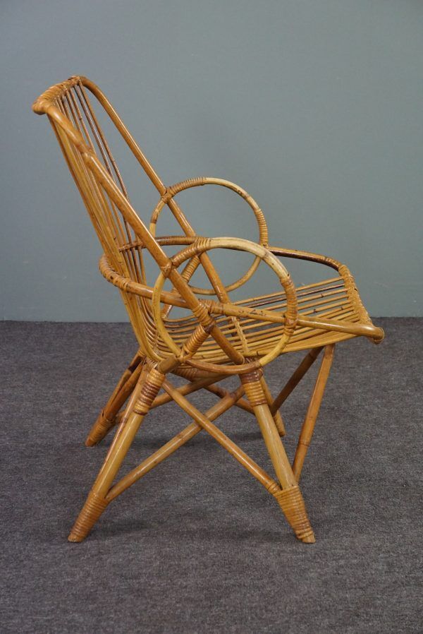 Fauteuil en rotin, 1950