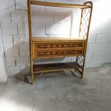 Rattan shelf