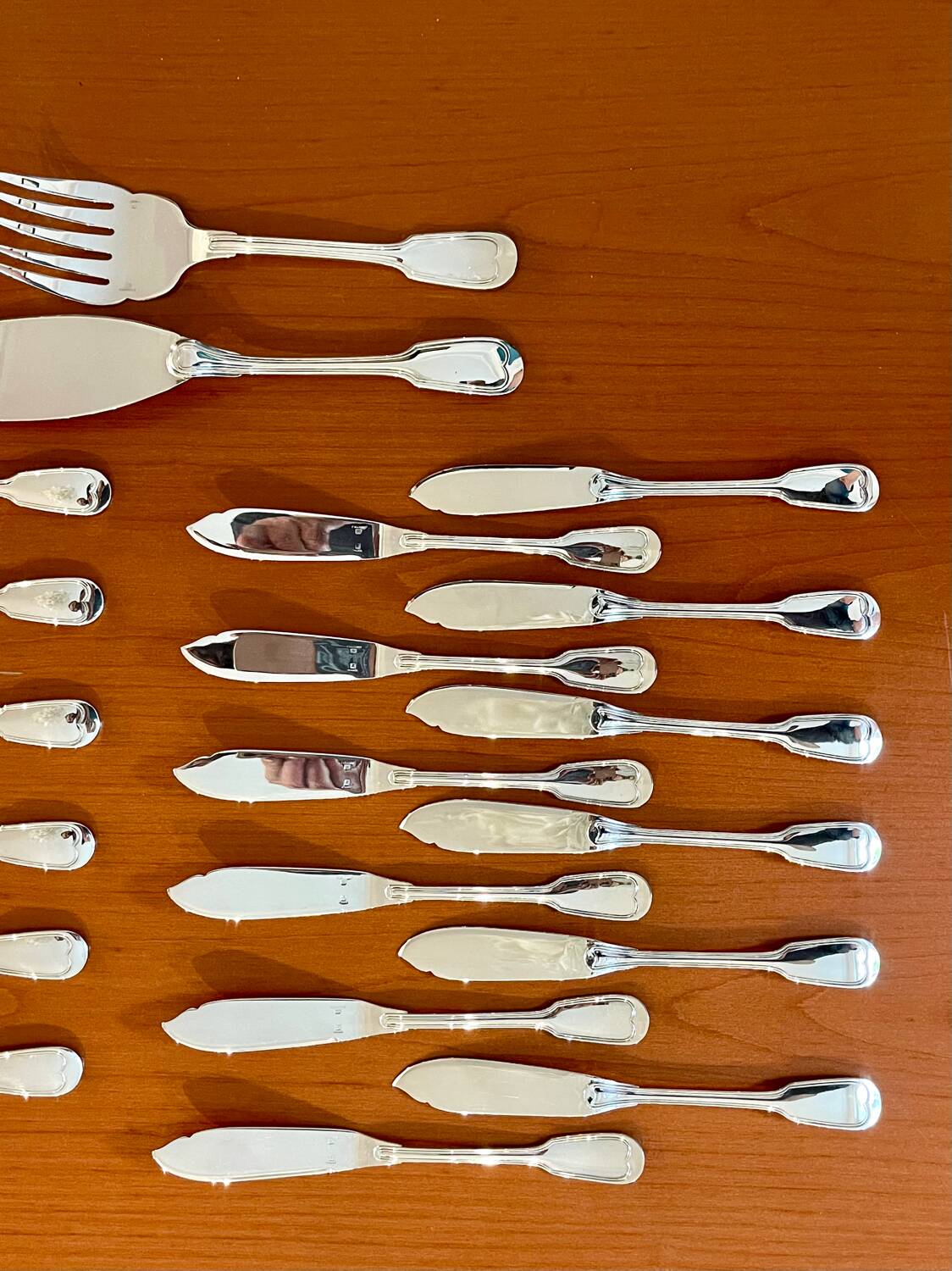 Christofle Chinon, fish cutlery, serving cutlery