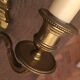 Eleven gilded bronze wall lamps