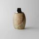 Vintage table lighter in alabaster from the 1960s, Piezo Italy, green beige stone.