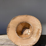 Colonial bamboo hat 70s wall decoration