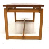 Scandinavian teak and oak coffee table, Sweden, 1960