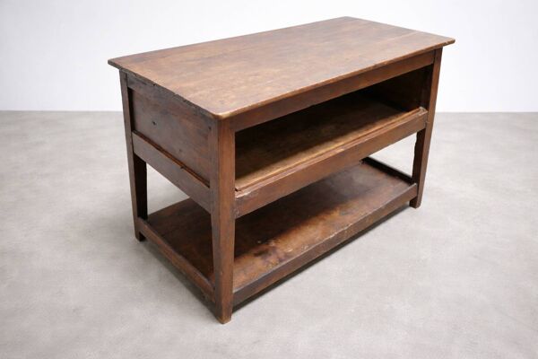 Console, table d’appoint ancienne en bois massif