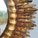 Mirror sun carved wood gilded period early 20th century