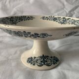 4 blue and white service dishes Alesia Longchamp Iron Land early 20th century