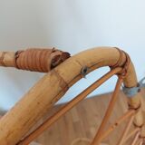 Vintage rattan shelf