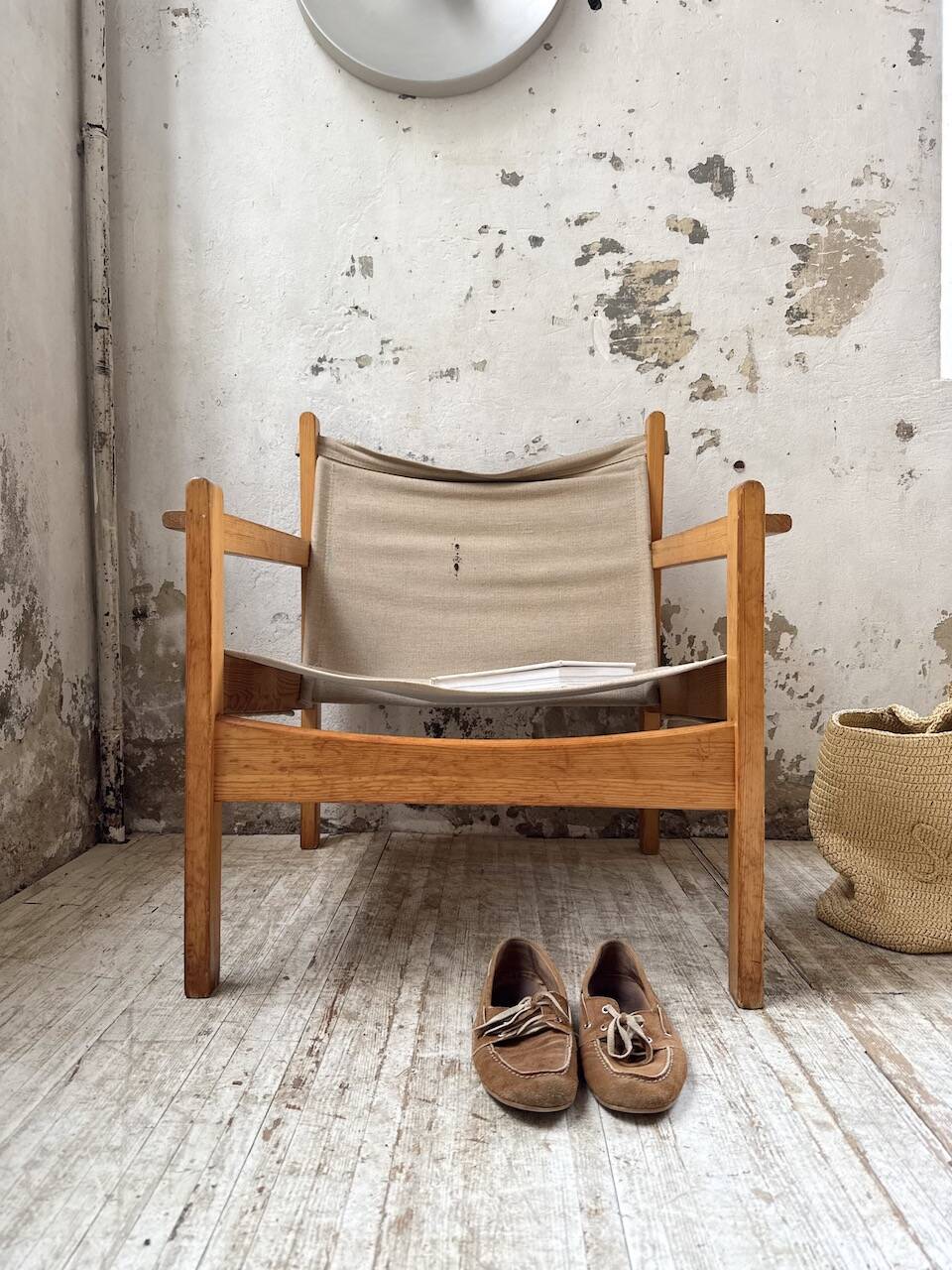 Safari chair in pine by Rold Rastad and Adolf Relling, 1960.