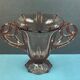 Old vase pink glass style cup with handles