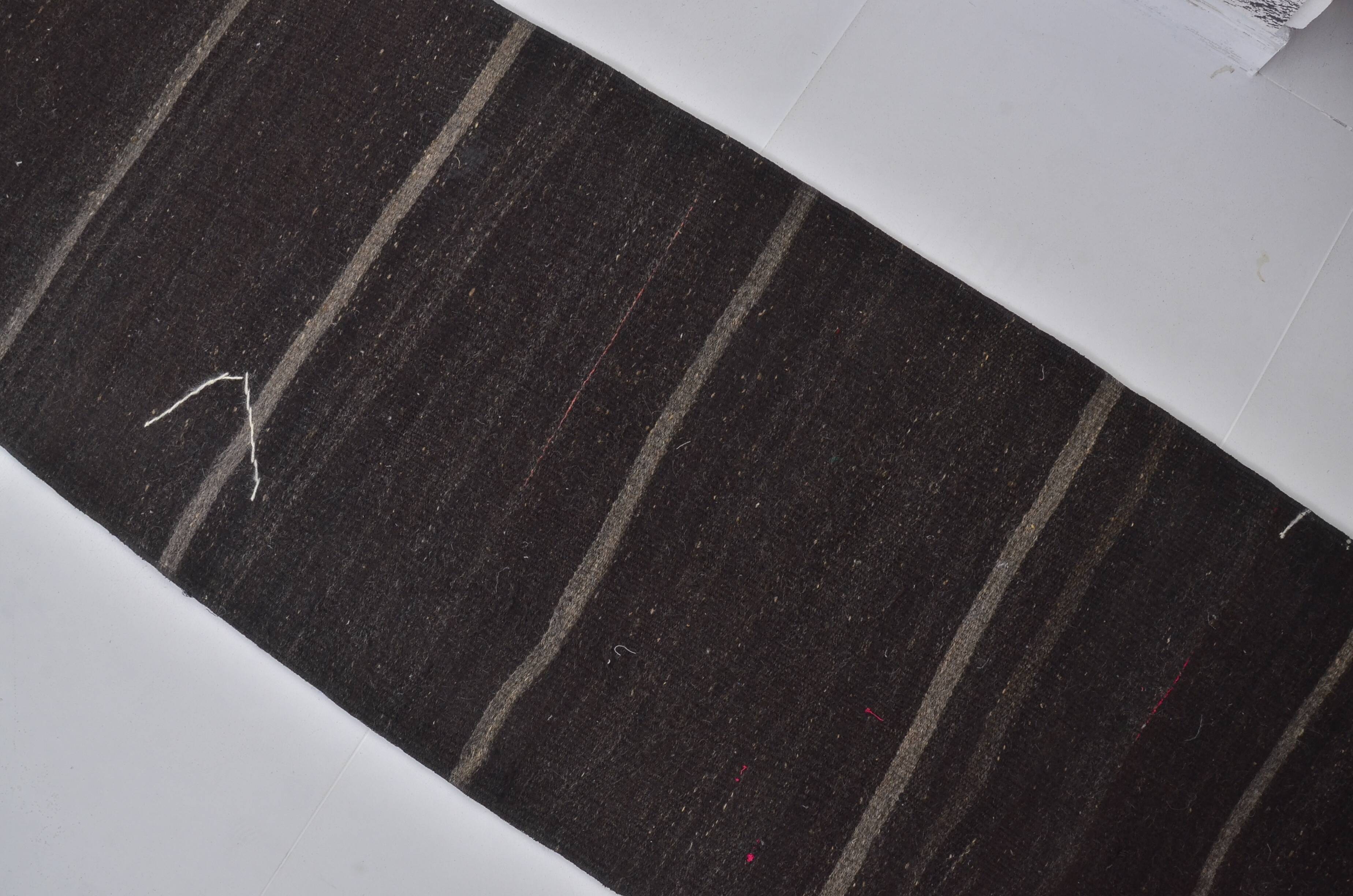 Goat Hair Neutral Kilim Runner sku3819