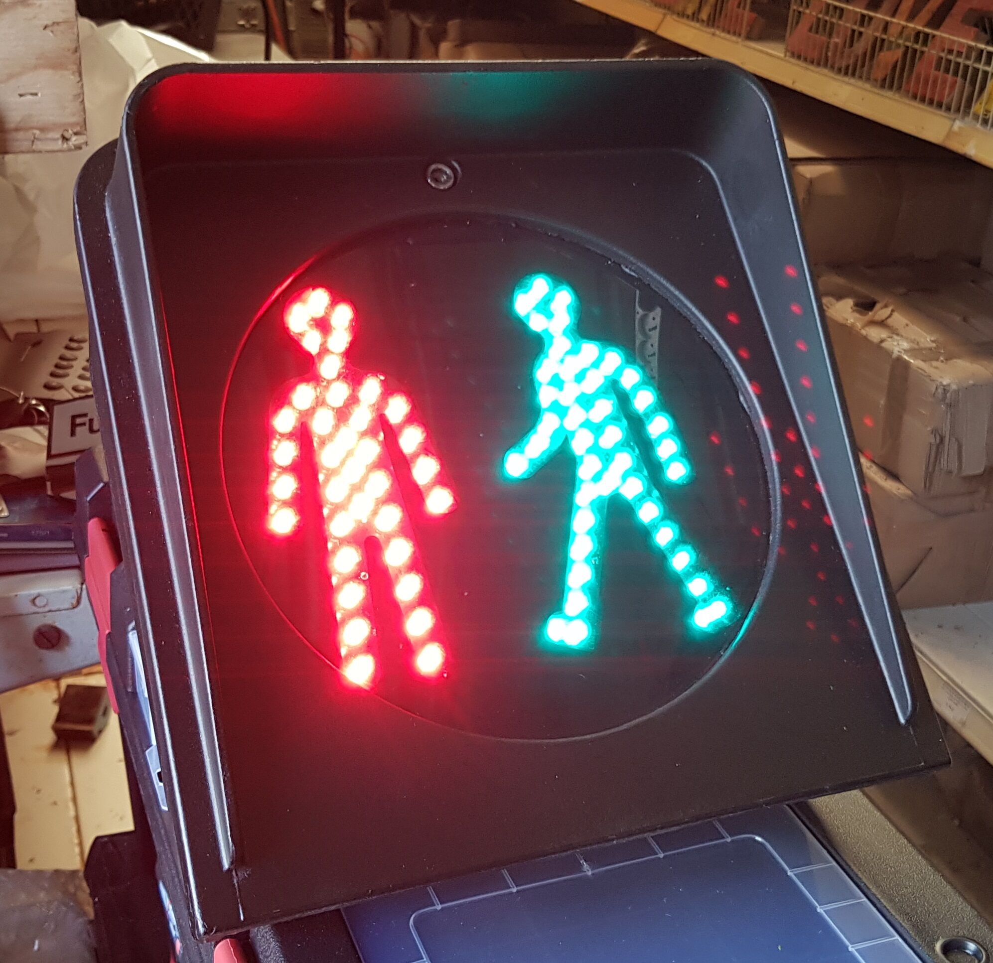 Former pedestrian crossing lights downgraded from the city of Paris