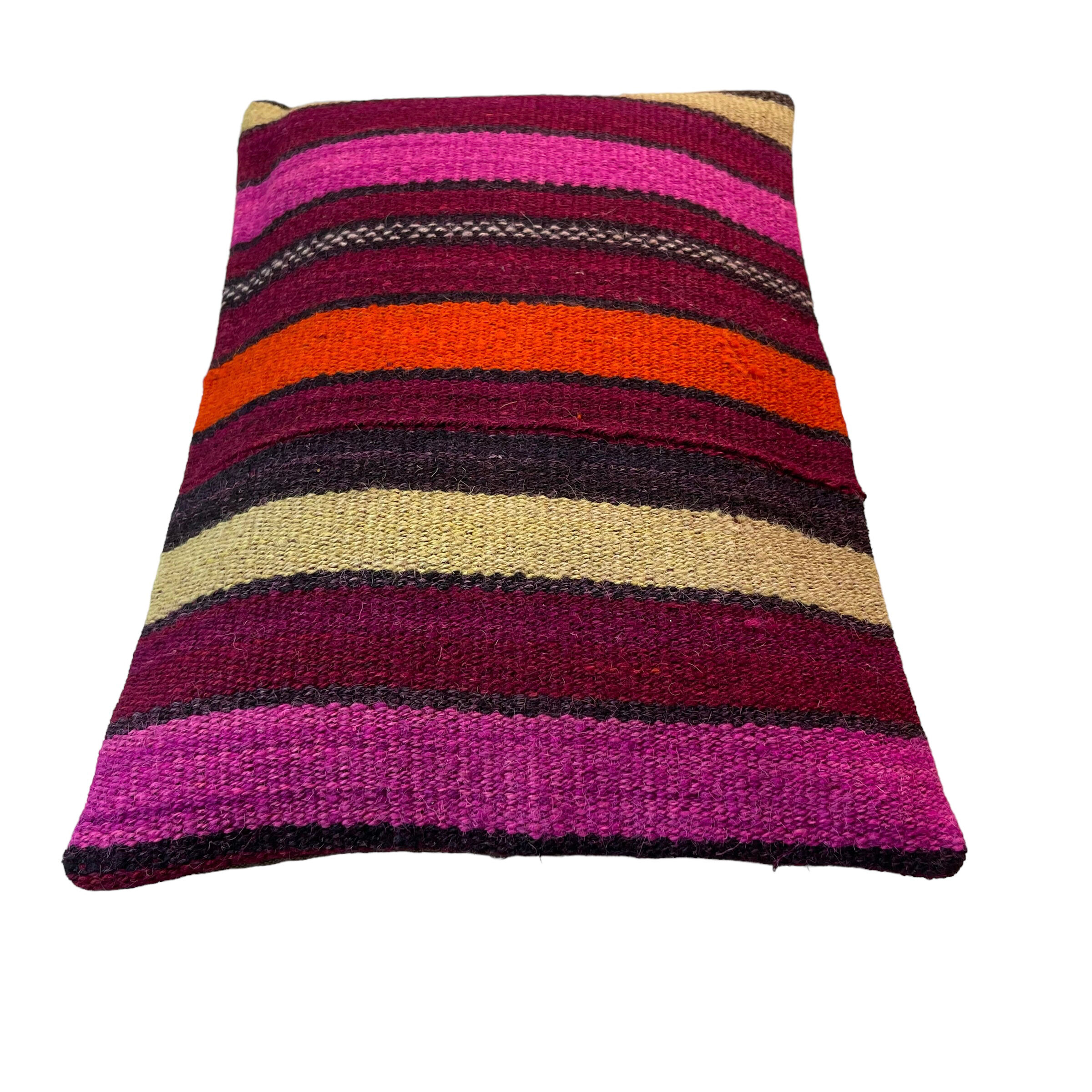 Vintage turkish kilim cushion cover, 30 x 50 cm