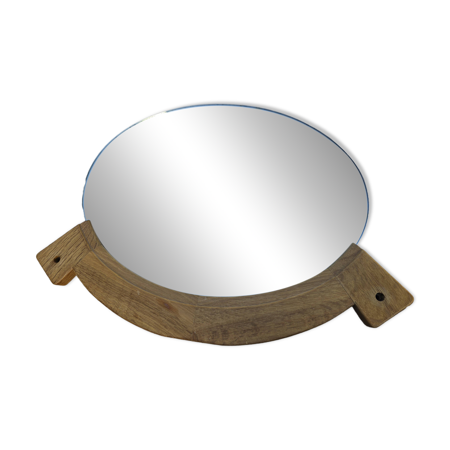 Oval mirror by Guillerme and Chambron