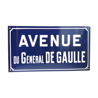Plaque de rue émaillée