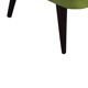 Pair of green club armchairs in beech, Mid-Century design (Hungary, 1950s)